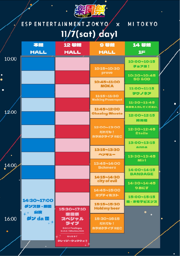 11/7（sat）